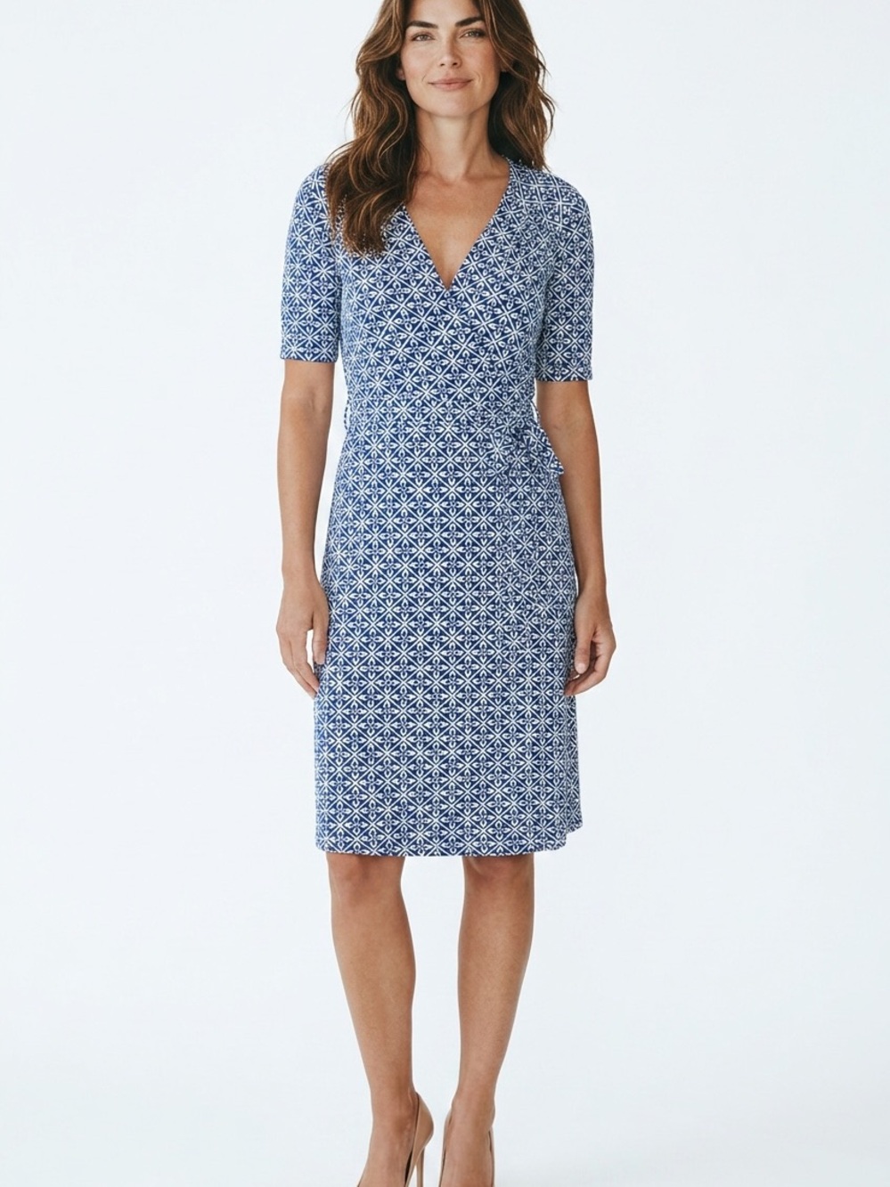100% Silk Lily Pulitzer Wrap-Style Midi Dress